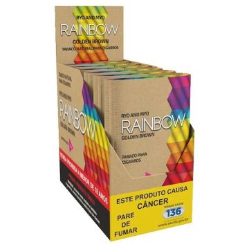 Caixa de Tabaco Rainbow Golden Brown c/ 6