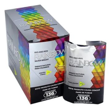 Caixa de Tabaco Rainbow Silver c/ 6